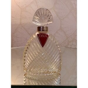 Ungaro Diva Eau de Parfum 50ml Vintage Crystal Perfume Bottle